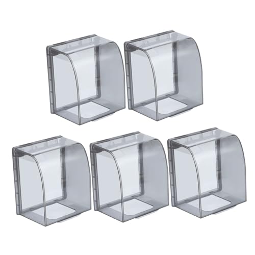 OSALADI 5 Stück Teiliges Steckdosenabdeckungen Schutzkasten für Schalter Steckdosen Outdoor und Indoor Robustes Material Einfache Installation Schmutz Staubdicht Leicht zu Reinigen von OSALADI