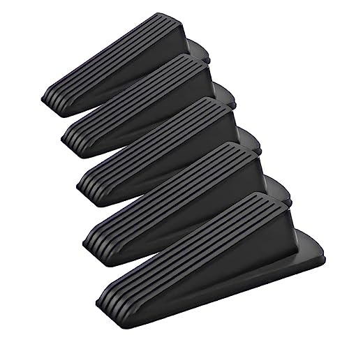 OSALADI 5 Stück Türstopper Gummiwedge Türstopper für Zuhause Sicherheits Türblocker mit Rutschfester Basis für Fliesen und Holzfußboden Langlebig und Zuverlässig von OSALADI