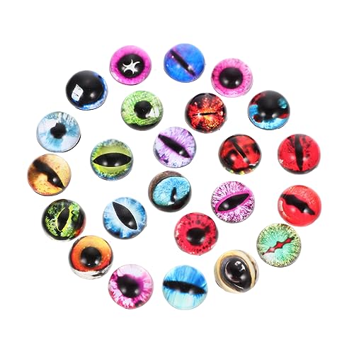 OSALADI 50 Stück Animal Eye Simulationsauge nähen Augäpfel gefälscht Party handwerkliche Augen Herstellung Augenklappe aus Glas Augapfel für DIY Augapfelflecken aus Glas Augen basteln von OSALADI