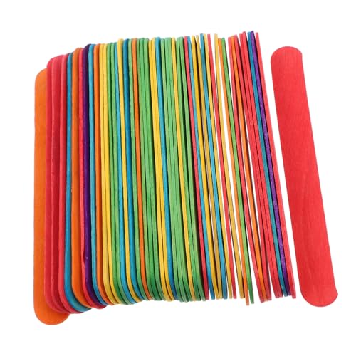 OSALADI 50 Stück Farbige Jumbo Eisstiele aus Langlebigem Holz Extra Bastelhölzer für DIY Kunst und Bastelprojekte für Schule und Kreative Handwerksarbeiten OSALADI 50 Stück Farbige Jumbo Eisstiele aus Langlebigem Holz Extra Bastelhölzer für DIY Kunst und Bastelprojekte für Schule und Kreative Handwerksarbeiten von OSALADI