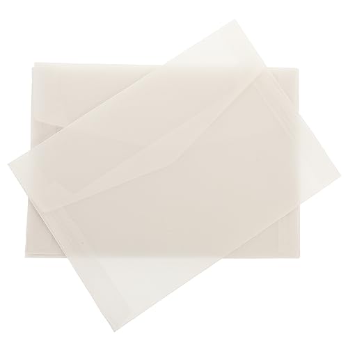 OSALADI 50 Stück Halbtransparente Umschläge für Einladungen und Wiederverwendbare Briefumschläge Hochwertigem für Hochzeiten Partys und Geschäftsevents von OSALADI