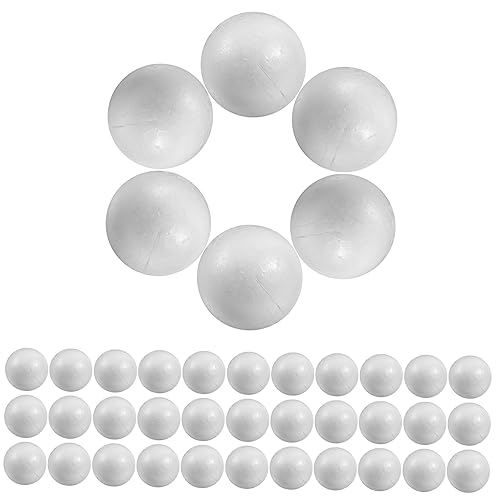 OSALADI 50 Stück Styroporkugeln Feste Polystyrenkugeln für DIY Bastelprojekte Hochzeit Weihnachten Valentinstag Basteln und Dekoration OSALADI 50 Stück Styroporkugeln Feste Polystyrenkugeln für DIY Bastelprojekte Hochzeit Weihnachten Valentinstag Basteln und Dekoration von OSALADI