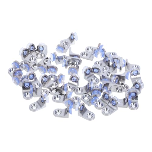 OSALADI 50 Stück Teiliges Glass Shelf Support Pegs aus Robustem Zinklegierung Verstellbare Regalhalter für Glasregale Stabile Befestigung für Schränke Kleiderschränke und Bücherregale von OSALADI