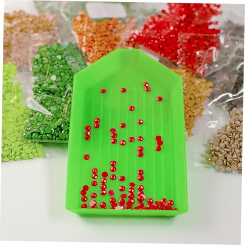 OSALADI 50 Stück Teiliges Kunststoff Perlen Sortiertray mit Rillen Langlebiges Diamant Board Tablett für Strassstein Schmuck DIY Praktisches Rhinestone Organizer Zubehör von OSALADI