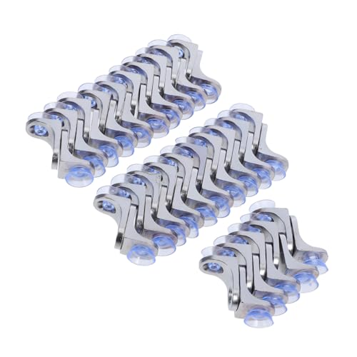 OSALADI 50 Stück Teiliges Regalhalter aus Zinklegierung Glasregalstützen für Schränke und Möbel Stabile und Belastbare Glasbodenhalter Platzsparende Regalträger für Küchen Kleiderschränke OSALADI 50 Stück Teiliges Regalhalter aus Zinklegierung Glasregalstützen für Schränke und Möbel Stabile und Belastbare Glasbodenhalter Platzsparende Regalträger für Küchen Kleiderschränke von OSALADI