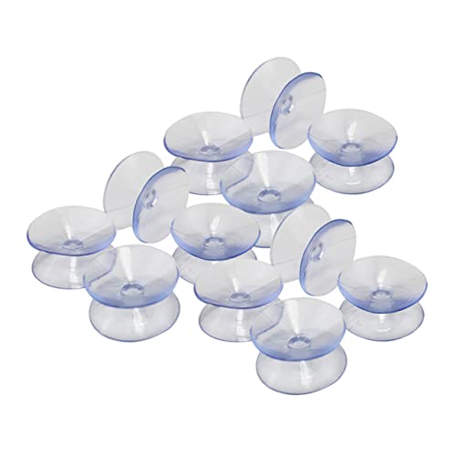 OSALADI 50pcs 20mm Transparente Doppelseitige Sauggummipads Für Glassilikonsauger Ohne Haken von OSALADI