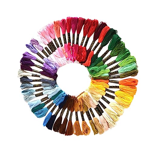 OSALADI 50stücke Polyester-Faden Für Kreuzstich Handstickerei Bastelprojekte Nähstränge Schnurlinie Stickerei-Material OSALADI 50stücke Polyester-Faden Für Kreuzstich Handstickerei Bastelprojekte Nähstränge Schnurlinie Stickerei-Material von OSALADI