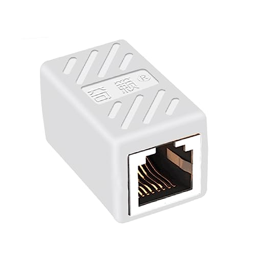 OSALADI 5St Kupplungskabel von Buchse zu Buchse Ethernet-Kabeladapter 5e-Koppler Schnapsglas mit Deckel Ethernet-Kabelanschluss Cat6 Inline-Koppler In der Reihe Doppelpass rj45 Weiß von OSALADI