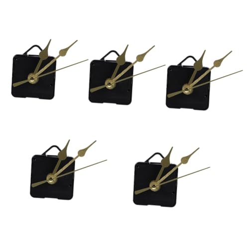 OSALADI 5St Uhr-Kit Retro-Alarm einzigartige Wanduhren Uhr funktioniert Kit Küchenuhr Wanduhren für das Wohnzimmer modern Wall Clock eine wanduhr Uhrenzubehör Uhrenaustausch Plastik Golden von OSALADI