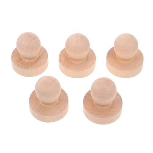 OSALADI 5Stücke DIY Massivholzgriff für Stempel Stempel Griff für Scrapbooking und Kunsthandwerk von OSALADI