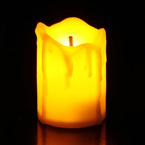 OSALADI 5st Votivkerzenlicht Led Teelichter Flackernde Led-kerzen Ferngesteuerte Teelichter Flammenlose Kerzen Mit Schwarzem Docht Teelichter Geführt Kerzen Flackern Laterne Elektrisch von OSALADI