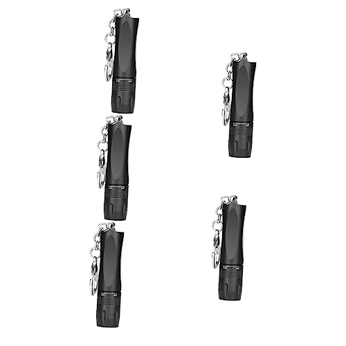 OSALADI 5stücke Mini Taschenlampe Mit Schlüsselring Kompakte Taschenlampe Tragbar Und Leicht Für Outdoor-aktivitäten Ohne Batterie Hochwertige Für Schlüsselbund Notfälle Und Camping von OSALADI