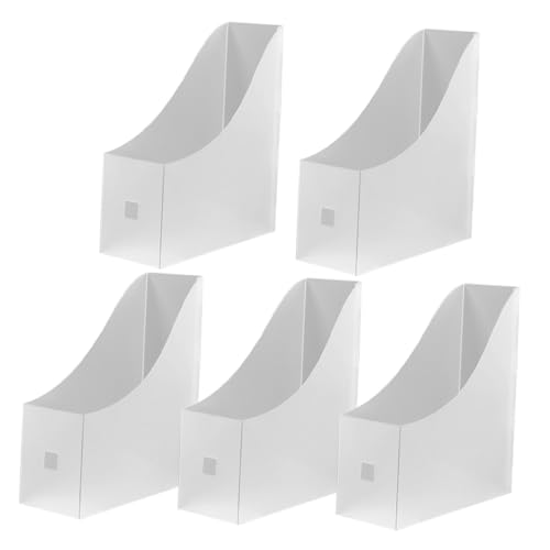 OSALADI 5stücke Papier Organizer Vertikal Für Klassenzimmer Und Büro Aktenordner-aufbewahrungsbox Dokumentenregal Zum Ordnen Von Post Und Zeitschriften Robust Aus Kunststoff von OSALADI