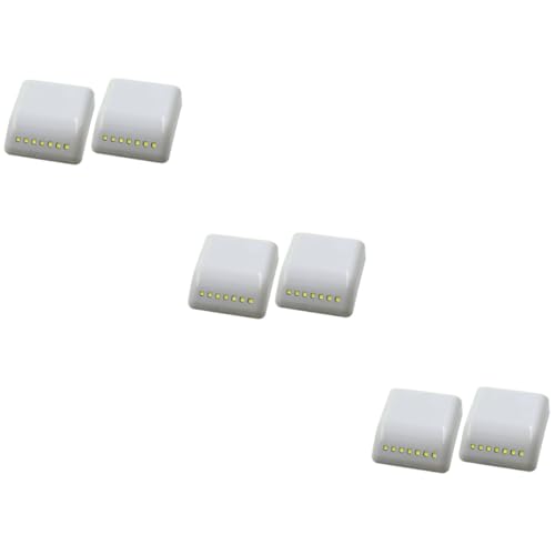 OSALADI 6 Stk Led-licht Garderobenleuchte Nachtlichter Ankleben Schrankleuchten Schrank-sensorleuchte Licht Des Türsensors Led Schrankbeleuchtung Led-puck-lichter Schublade von OSALADI