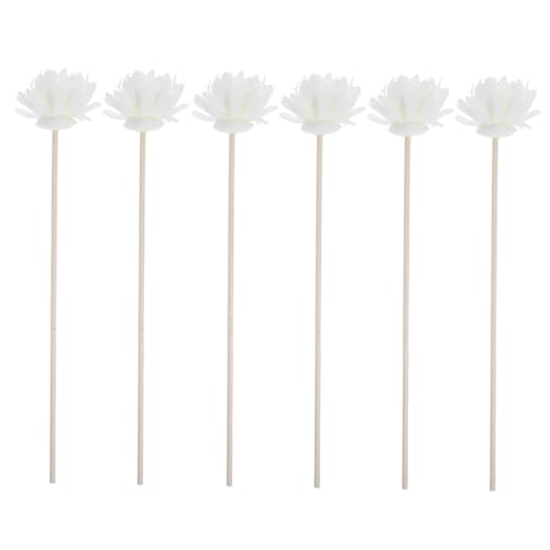 OSALADI 6 Stück Aromatherapie Blumen Verflüchtigungszubehör Aromabedarf Aromatherapie Diffusorstäbe Blumendiffusor Fürs Büro Austauschbare Aromatherapie Stäbchen Diffusorstäbchen von OSALADI