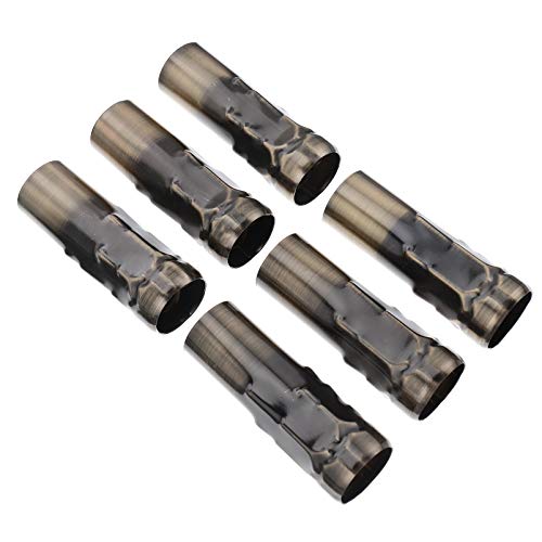 OSALADI 6 Stück E14 Kerzenfassung Hülsen Eisen Kerzenlampenhalter Abdeckung Metall Kronleuchter Licht Abdeckung Kandelaber Basis Bronze von OSALADI