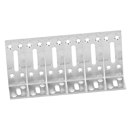 OSALADI 6 Stück Einstellbare Edelstahl Förmige Winkelhalter Teiliges mit Langloch für Regalhalterung Möbelreparatur Stabile Metallwinkel für Holzregale Tische und Stühle Inklusive OSALADI 6 Stück Einstellbare Edelstahl Förmige Winkelhalter Teiliges mit Langloch für Regalhalterung Möbelreparatur Stabile Metallwinkel für Holzregale Tische und Stühle Inklusive von OSALADI