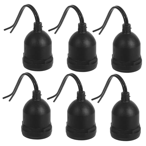 OSALADI 6 Stück Hitzebeständiger Sockel mit Vintage Finish für Pendelleuchten für Industrie und Cafébeleuchtung DIY Projekte von OSALADI