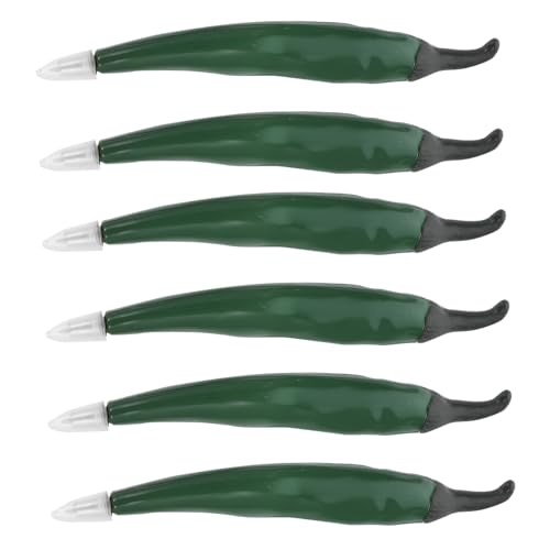 OSALADI 6 Stück Kugelschreiber -kühlschrankaufkleber Netter Cartoon Pressing Ballpoint Pen Stifte Im Pfeffer-design Realistische Stifte in Pfefferform Kreative Stifte Magnet Grün OSALADI 6 Stück Kugelschreiber -kühlschrankaufkleber Netter Cartoon Pressing Ballpoint Pen Stifte Im Pfeffer-design Realistische Stifte in Pfefferform Kreative Stifte Magnet Grün von OSALADI