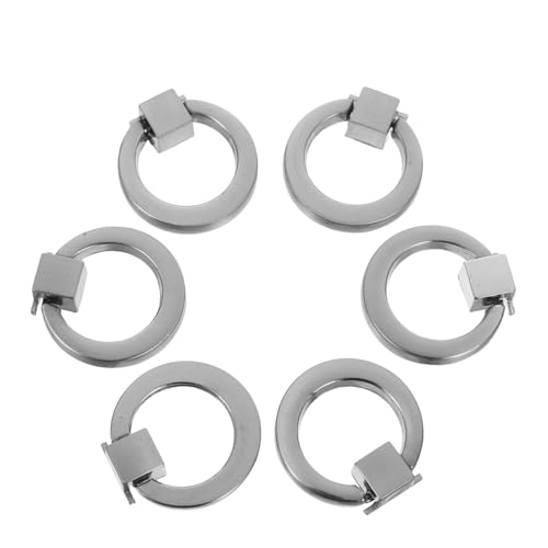 OSALADI 6 Stück Runde Schrankknöpfe aus Mini Möbelgriffe Single-hole Einfache Montage Vielseitig für Kommoden Schränke und Ankleidezimmer von OSALADI