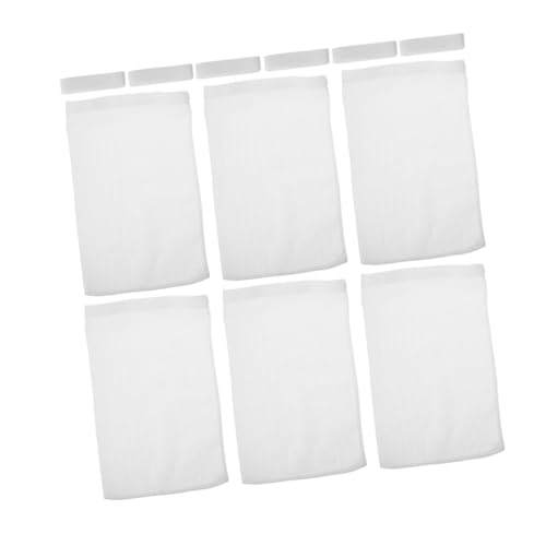 OSALADI 6 Stück Staubfilterbeutel Trockner Flusenfänger Beutel Flusenfänger Staubbeutel Flusenfänger Flusenstaubbeutel Polyester Weiß von OSALADI