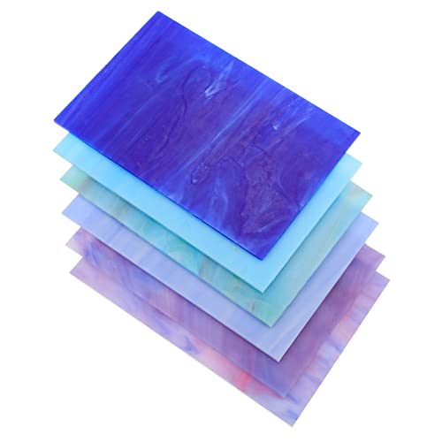 OSALADI 6 Stück Teiliges Bunte Kathedral Glasplatten Mosaikfliesen für DIY Bastelprojekte Farbige Buntglasstücke für Wanddekoration Fensterbilder und Kreative Kunstwerke OSALADI 6 Stück Teiliges Bunte Kathedral Glasplatten Mosaikfliesen für DIY Bastelprojekte Farbige Buntglasstücke für Wanddekoration Fensterbilder und Kreative Kunstwerke von OSALADI