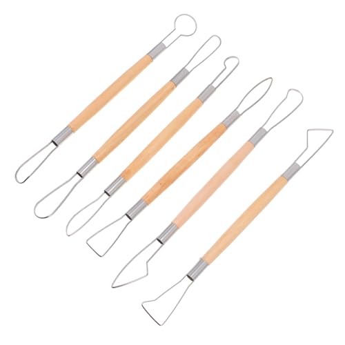 OSALADI 6 Stück Teiliges Clay Carving Tool mit Doppelseitigen Schabern Vielseitige Töpferwerkzeuge für DIY Tonmodellierung Flexible Formen für Skulpturen Anfänger und Bastelprojekte OSALADI 6 Stück Teiliges Clay Carving Tool mit Doppelseitigen Schabern Vielseitige Töpferwerkzeuge für DIY Tonmodellierung Flexible Formen für Skulpturen Anfänger und Bastelprojekte von OSALADI