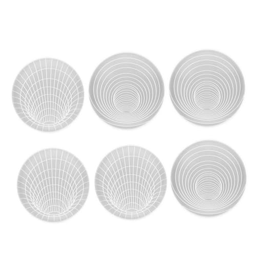 OSALADI 6 Stück Teiliges Diy Silikon Untersetzer Flexible und Langlebige Silikonformen für Tassenuntersetzer Leicht zu Reinigen und Wiederverwendbar für Kreative Bastelprojekte von OSALADI