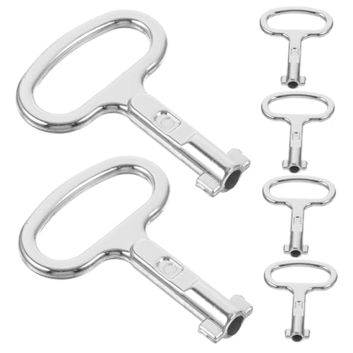 OSALADI 6 Stück Teiliges Elektroschrankschlüssel aus Aluminiumlegierung Langlebige Utility Keys in Verschiedenen Formen Kompakt und Vielseitig für Schaltschränke Wasserzähler OSALADI 6 Stück Teiliges Elektroschrankschlüssel aus Aluminiumlegierung Langlebige Utility Keys in Verschiedenen Formen Kompakt und Vielseitig für Schaltschränke Wasserzähler von OSALADI