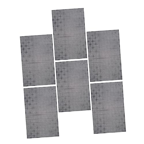 OSALADI 6 Stück Teiliges Kunststoff Mesh Sheets für Kreuzstich DIY Feinmaschiges Schwarzes Netzmaterial Vielseitig Zuschneidbar für Bastelarbeiten Lesezeichen Untersetzer Dekorative von OSALADI