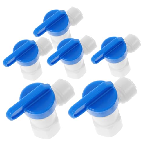 OSALADI 6 Stück Teiliges Kunststoffventil Absperrventil Wasseranschluss für Wasserfilter und Trinkbrunnen Schnelle Installation Langlebig Geeignet für Bewässerungssysteme und von OSALADI