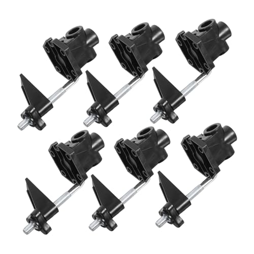 OSALADI 6 Stück Teiliges Metall Tischlampen klemmset Robuste für Schreibtischbeleuchtung Schwarz Flexibel Verwendbar Horizontal und Vertikal Klemmweite von OSALADI