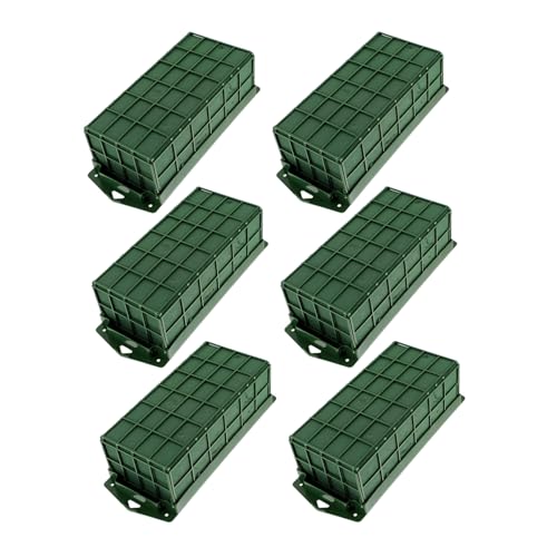 OSALADI 6 Stück Teiliges Rechteckiges Blumenschaum-käfig- Stabiler Blumenhalter mit Blumenschaum für Tisch Wanddeko Vielseitige Blumengesteck-Halterung für Hochzeits Eventdekoration von OSALADI