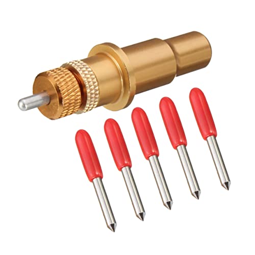 OSALADI 6 Stück Teiliges Set Klingenhalter mit Schneidklingen Cutter Messer für Vinyl Plotter Geeignet für Bearbeitung Zufällige Farbe von OSALADI