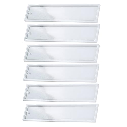 OSALADI 6 Stück Teiliges Silikonform für Lesezeichen Rechteckige Epoxidharz Gießform für Diy Handwerk für Kreative Schmuckgestaltung mit Trockenblumen und Glitzer OSALADI 6 Stück Teiliges Silikonform für Lesezeichen Rechteckige Epoxidharz Gießform für Diy Handwerk für Kreative Schmuckgestaltung mit Trockenblumen und Glitzer von OSALADI
