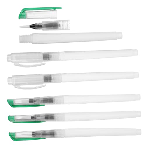 OSALADI 6 Stück Teiliges Wasserpinsel mit Integriertem Wassertank Wiederbefüllbare Aquarellpinsel für Einfach zu Kontrollierender Wasserfluss Vielseitig für Aquarell Öl und Gouache OSALADI 6 Stück Teiliges Wasserpinsel mit Integriertem Wassertank Wiederbefüllbare Aquarellpinsel für Einfach zu Kontrollierender Wasserfluss Vielseitig für Aquarell Öl und Gouache von OSALADI
