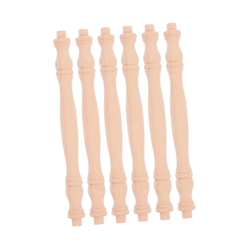 OSALADI 6 Stück Unlackierte Massivholz spindeln Dekorative Holzbaluster für Möbel DIY Holzhandwerk Weinregal Geländer Verzierungen Vielseitig Lackierbar Langlebig OSALADI 6 Stück Unlackierte Massivholz spindeln Dekorative Holzbaluster für Möbel DIY Holzhandwerk Weinregal Geländer Verzierungen Vielseitig Lackierbar Langlebig von OSALADI