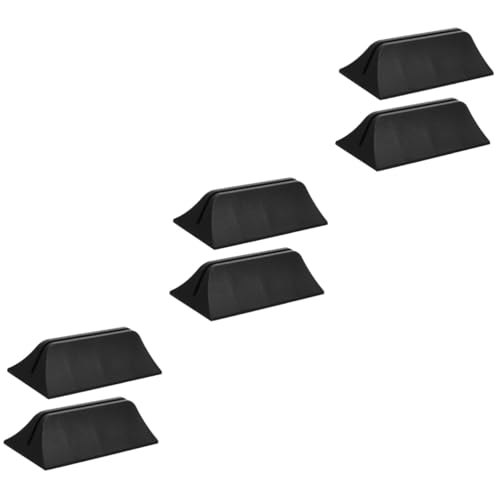 OSALADI 6 Stück Verstellbare Kunststoff Schreibtisch Trennwandklemme Stabile Büro Panelhalterung für Desktop Datenschutz Langlebige Bildschirm Clips Einfache Schwarz von OSALADI