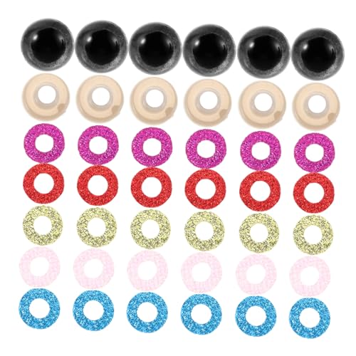 OSALADI 60 Stück Bunte Sicherheitsaugen für Amigurumi Kinderfreundliche Einfach zu Installierende Kunststoff-Augen mit Unterlegscheiben für Gehäkelte Kuscheltiere und Puppen Farben OSALADI 60 Stück Bunte Sicherheitsaugen für Amigurumi Kinderfreundliche Einfach zu Installierende Kunststoff-Augen mit Unterlegscheiben für Gehäkelte Kuscheltiere und Puppen Farben von OSALADI