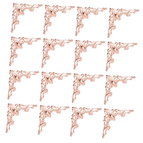 OSALADI 60stücke Eckenschutz Für Schmuckkästen Antike Boxen Dekorative Ecken Schutzaufkleber Roségold Möbel Dekorationselemente Für Türen Und Retro Zubehör Für Elegante OSALADI 60stücke Eckenschutz Für Schmuckkästen Antike Boxen Dekorative Ecken Schutzaufkleber Roségold Möbel Dekorationselemente Für Türen Und Retro Zubehör Für Elegante von OSALADI