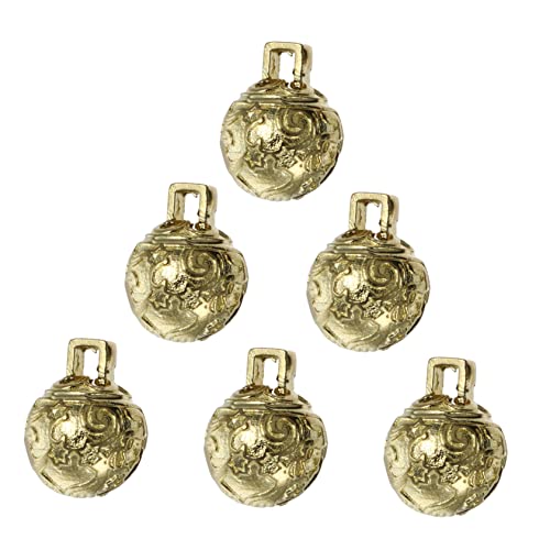 OSALADI 6Stücke DIY Dekorative Messingglocken Jingle Bells für Weihnachtsbaum Tür und Fensterdekoration Bastelmaterial für Projekte Glänzender Kupferanhänger OSALADI 6Stücke DIY Dekorative Messingglocken Jingle Bells für Weihnachtsbaum Tür und Fensterdekoration Bastelmaterial für Projekte Glänzender Kupferanhänger von OSALADI