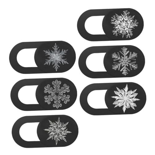 OSALADI Sichtschutz-schieberegler Für Laptop 6er-Pack Schneeflocken-Webcam-Abdeckung Schieberegler Zum Schutz Kein Dünnes Design OSALADI Sichtschutz-schieberegler Für Laptop 6er-Pack Schneeflocken-Webcam-Abdeckung Schieberegler Zum Schutz Kein Dünnes Design von OSALADI