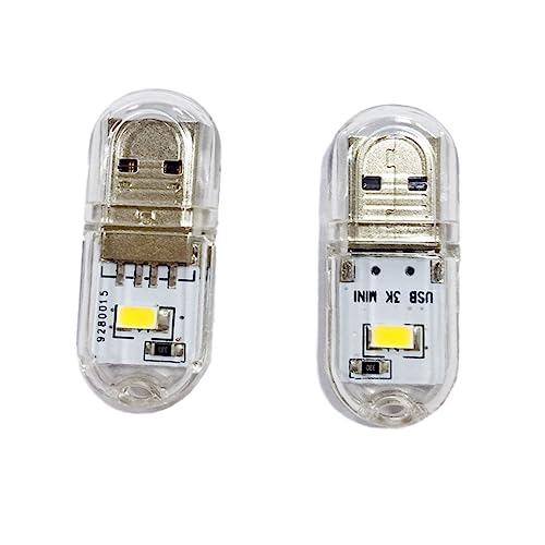 OSALADI 6st Usb-power-nachtlicht Zweiseitig Leuchtendes Licht Usb Tastaturbeleuchtung Usb-nachtlicht Tragbare Plug-in-usb-leuchte Auto Usb Licht Mini-usb-licht Tischlampe Led Seiten von OSALADI