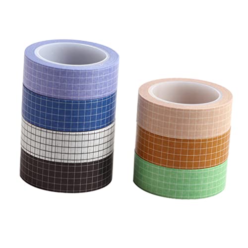 OSALADI 7 Stück Teiliges DIY Washi Tape Feines Gitter Design Repositionierbares Papier Klebeband für Scrapbooking Geschenkverpackung Planer und Bastelprojekte Rückstandsfrei Entfernbar OSALADI 7 Stück Teiliges DIY Washi Tape Feines Gitter Design Repositionierbares Papier Klebeband für Scrapbooking Geschenkverpackung Planer und Bastelprojekte Rückstandsfrei Entfernbar von OSALADI