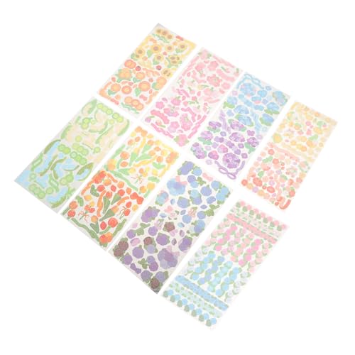 OSALADI 8 Blatt Selbstklebende Scrapbooking Sticker Dekorative Aufkleber für Geschenktüten Briefumschläge und Projekte Zubehör für Diy Alben und Karten OSALADI 8 Blatt Selbstklebende Scrapbooking Sticker Dekorative Aufkleber für Geschenktüten Briefumschläge und Projekte Zubehör für Diy Alben und Karten von OSALADI
