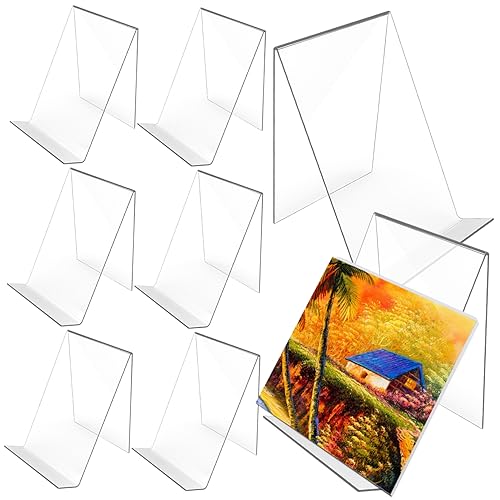 OSALADI 8 Stück Acryl Buchständer Transparent Stabile Prospekt und Dokumentenhalter Dreieckiger Organizer Für Büro Restaurant Hotel Buchladen OSALADI 8 Stück Acryl Buchständer Transparent Stabile Prospekt und Dokumentenhalter Dreieckiger Organizer Für Büro Restaurant Hotel Buchladen von OSALADI