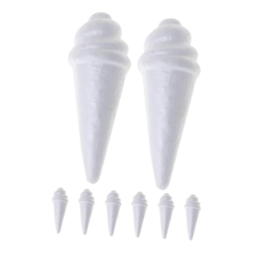 OSALADI 8stücke Malerei Schaumstoff-Eiscreme Unvollendete Schaumstoff-Eiscreme Für Kreative Bastelprojekte Für Dekorationen von OSALADI