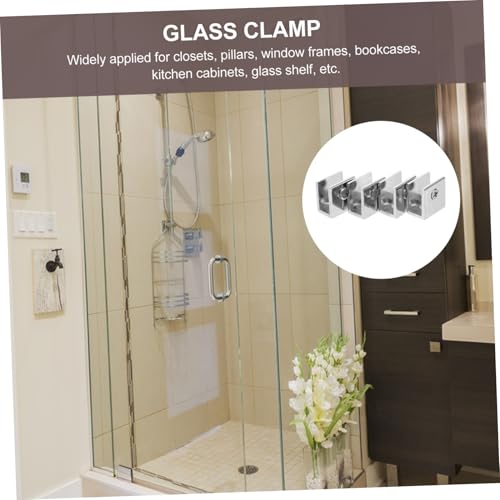 OSALADI 8 Stück Glasklemme Metall Glashalter Halterung für Glasregale Glasfixierung Sicher und Langlebig für Zuhause Büro Bad Montagefreundlich OSALADI 8 Stück Glasklemme Metall Glashalter Halterung für Glasregale Glasfixierung Sicher und Langlebig für Zuhause Büro Bad Montagefreundlich von OSALADI