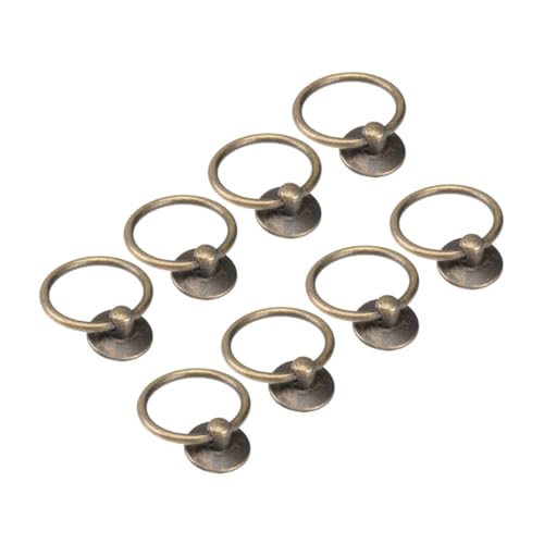 OSALADI 8 Stück Retro Schubladenknöpfe Zinklegierung Rustikale Ringgriffe für Schränke und Möbel für Küche Bad und Büro Einfache Installation und Stilvolles Design von OSALADI