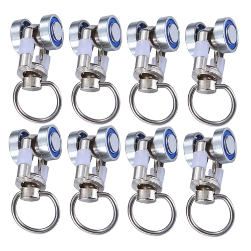 OSALADI 8 Stück Teiliges Metall Pulley für Gardinenschienen Robuste Deckenmontage Vorhangrollen mit Verschleißfestem Lager Stabile Gardinenzubehör für Geräuschloses Gleiten und OSALADI 8 Stück Teiliges Metall Pulley für Gardinenschienen Robuste Deckenmontage Vorhangrollen mit Verschleißfestem Lager Stabile Gardinenzubehör für Geräuschloses Gleiten und von OSALADI